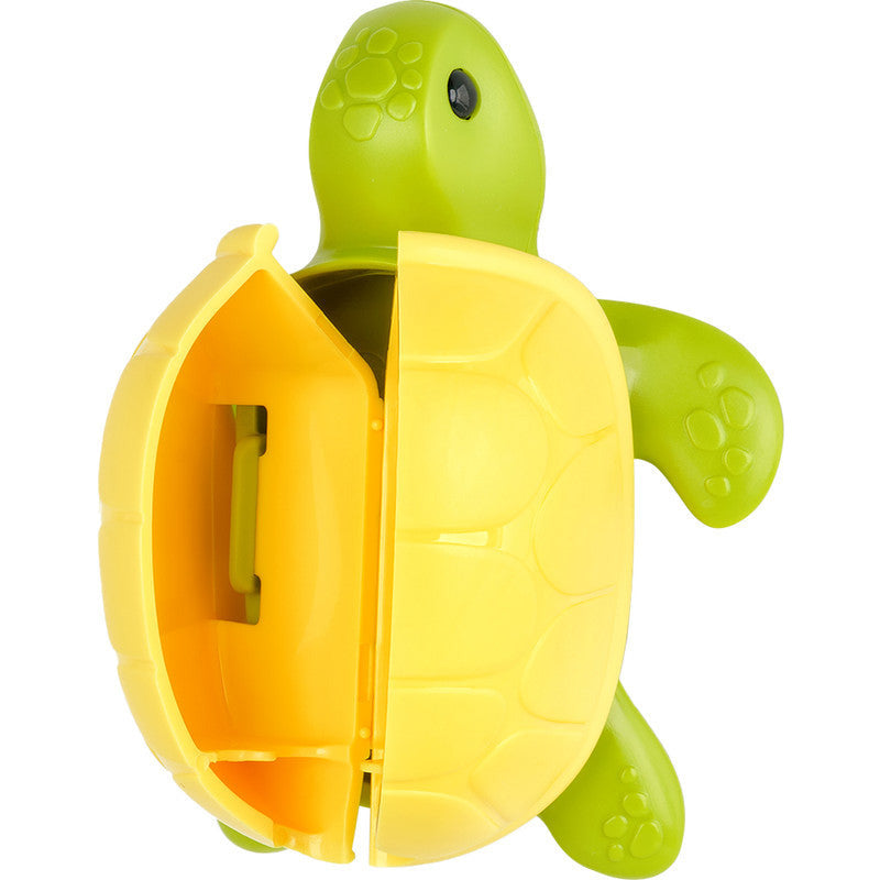 Flipper Fun Animal Turtle Toothbrush Cover & Toothbrush Combo Pack Multicolor Age- 3 Years & Above