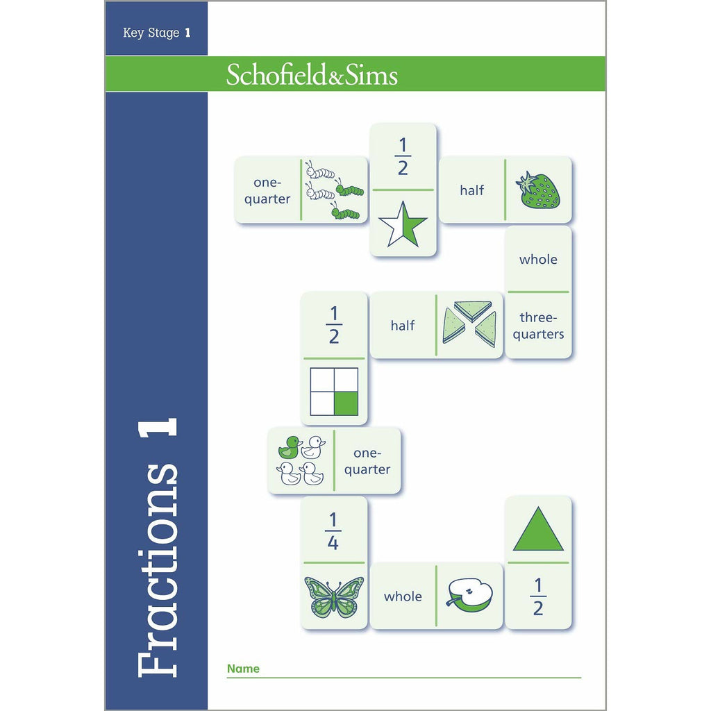 Fractions, Decimals and Percentages Book 1 (Year 1, Ages 5-6)