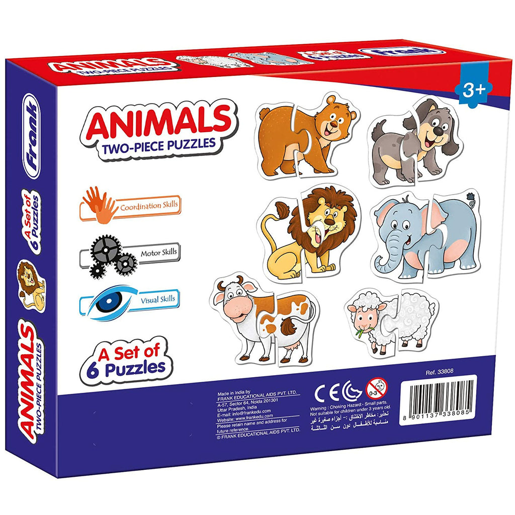 Frank Puzzles Animals Two Piece Puzzle