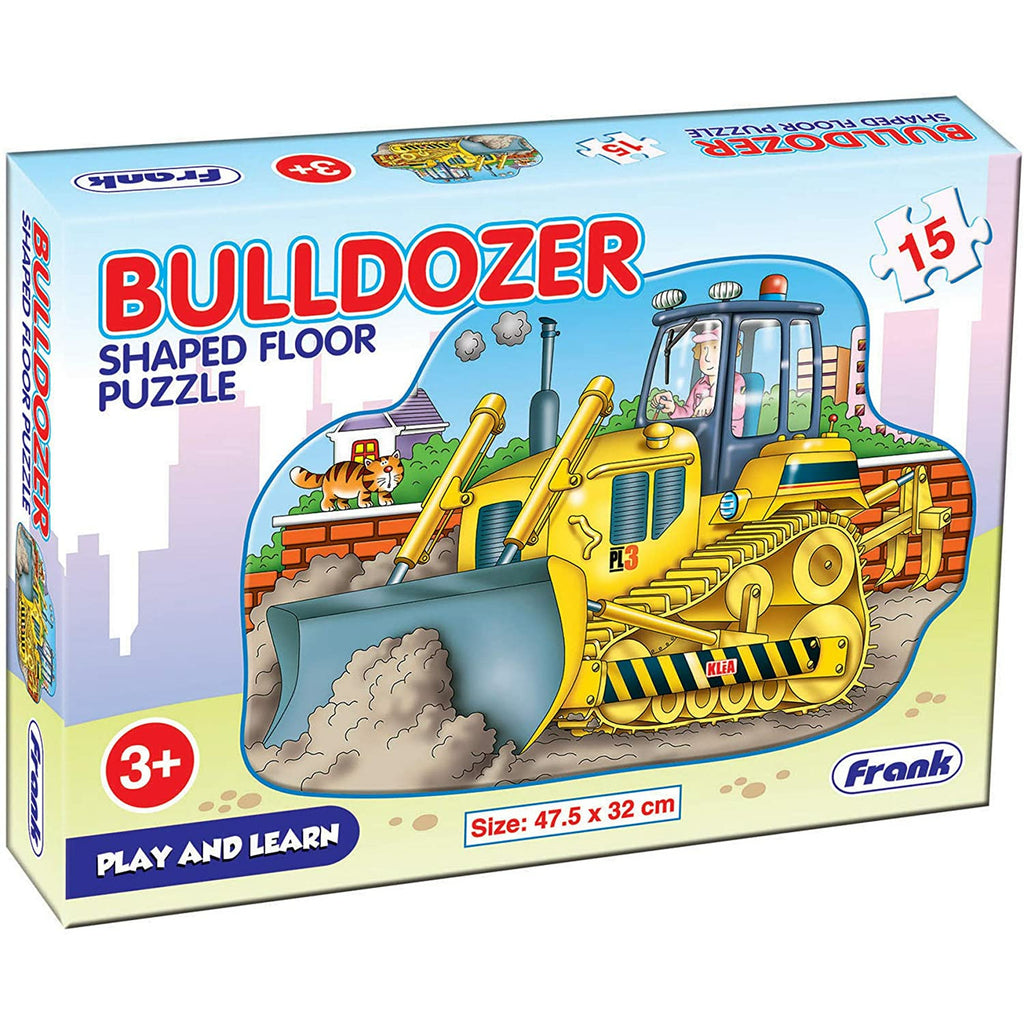 Frank Puzzles Bulldozer Shaped Floor Puzzles (15 Pcs)