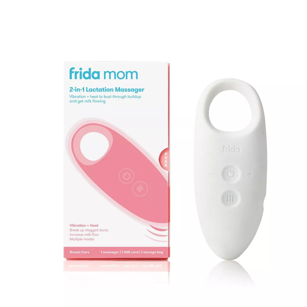 FridaMom 2-in-1 Lactation Massager for Mumz White