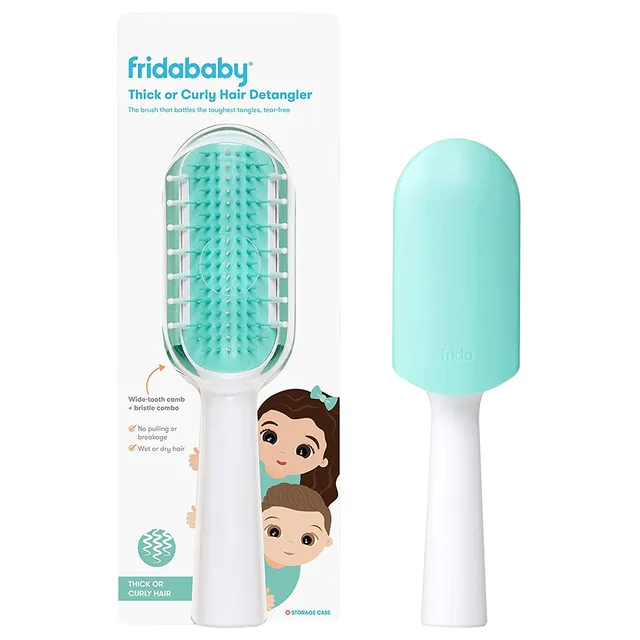 Fridababy Curly Hair Detangling Kids Brush Age- 12 months & ABove