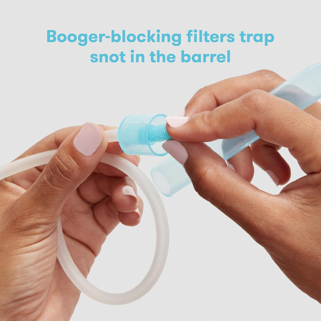 Fridababy NoseFrida the Snotsucker Nasal Aspirator in Paper Box with 4 Disposable Filters White Age- Newborn to 9 Years