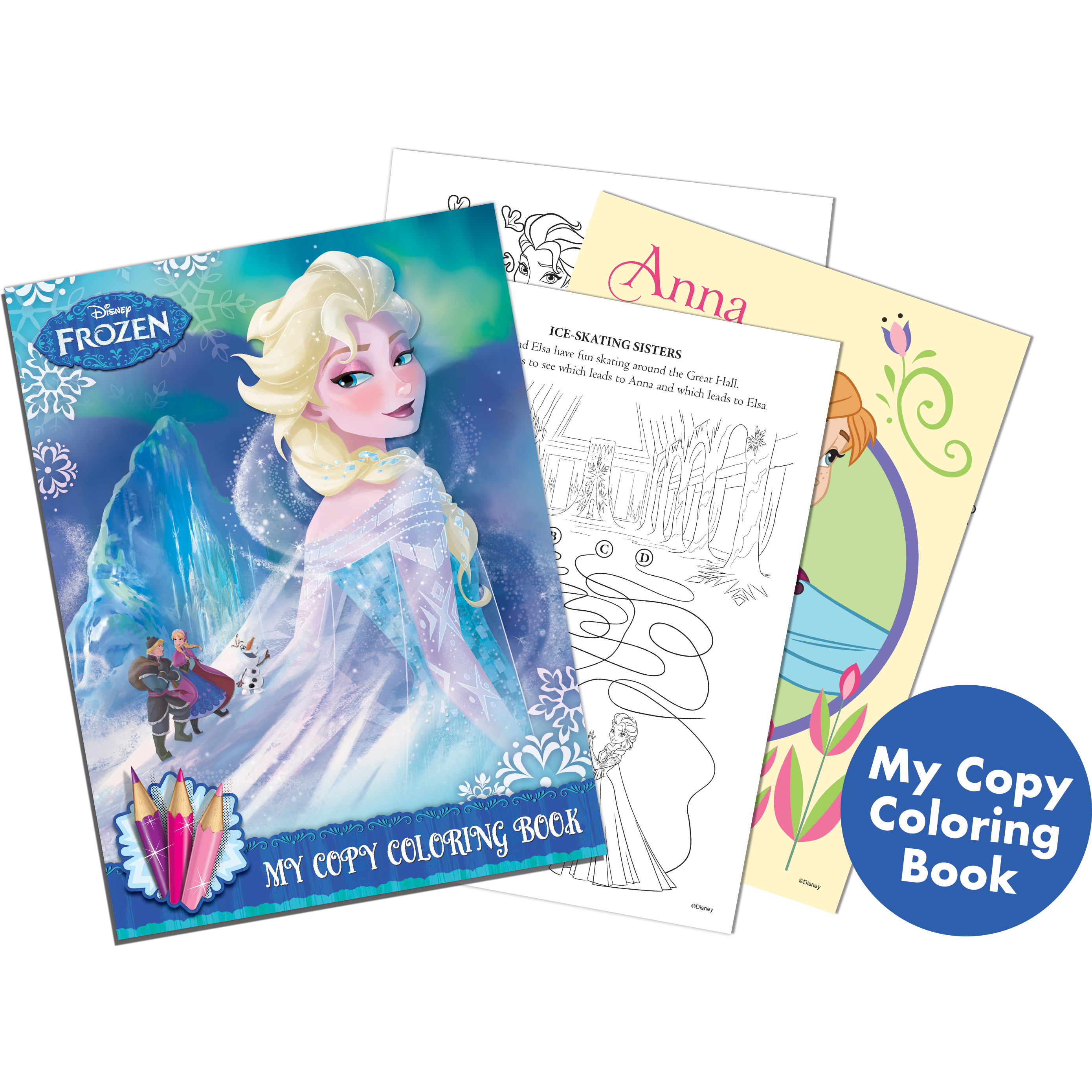 Frozen - Coloring Book A4 - Mod 35-Age 3 Years & Above - Peekaboo