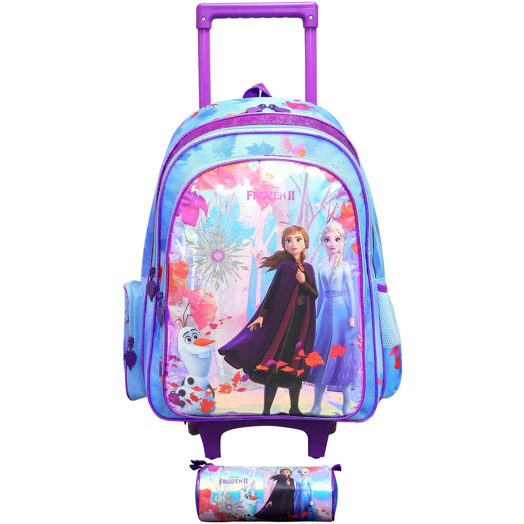Frozen II Trolley bag 18-inch + Pencil Case Age-9 Years to 12 Years
