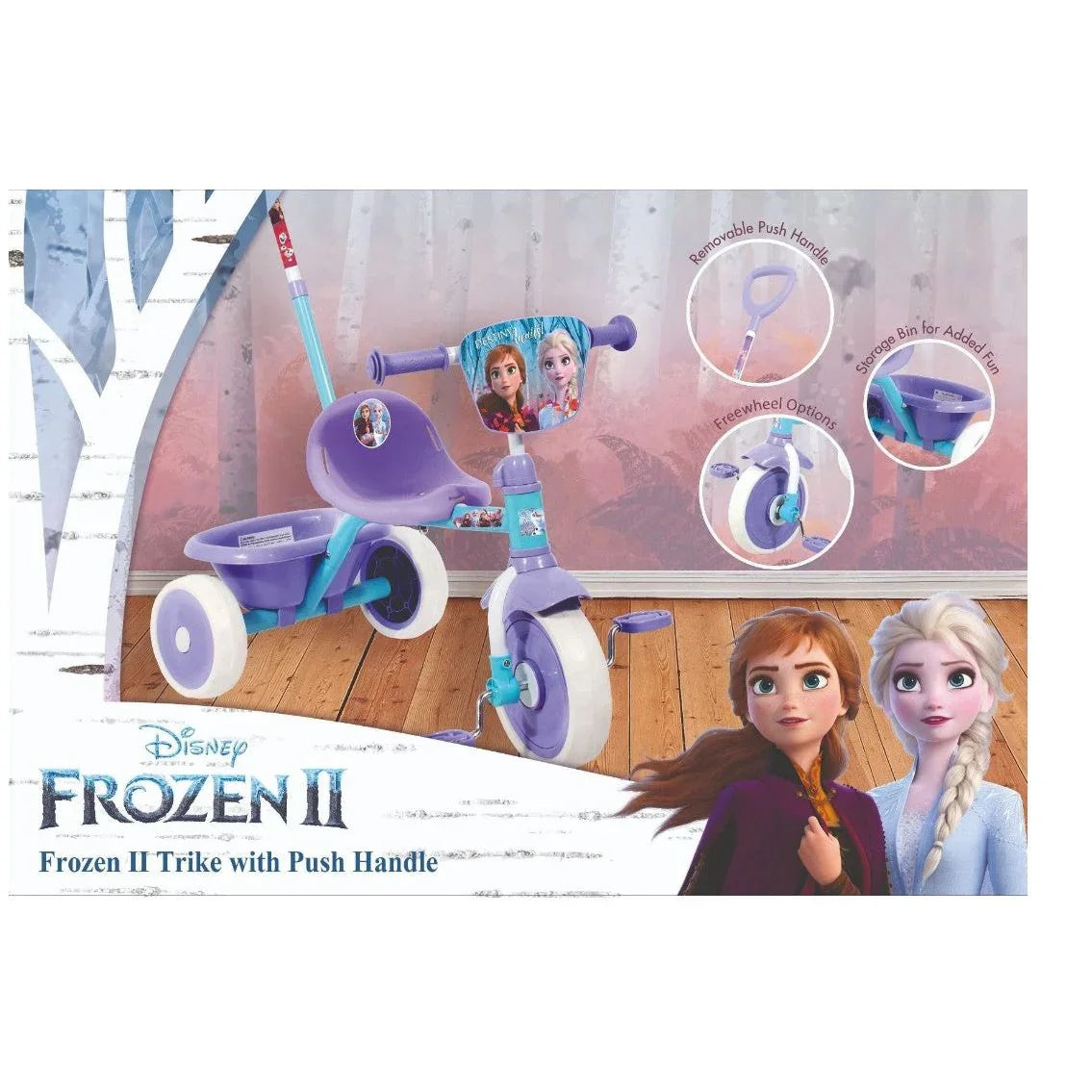 Frozen Trike With Push Handle Purple Age 6 Months & Above