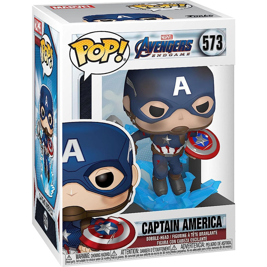 Funko POP! Marvel Avengers Endgame - Captain America with Broken Shield and Mjolnir ( Glow in the Dark)