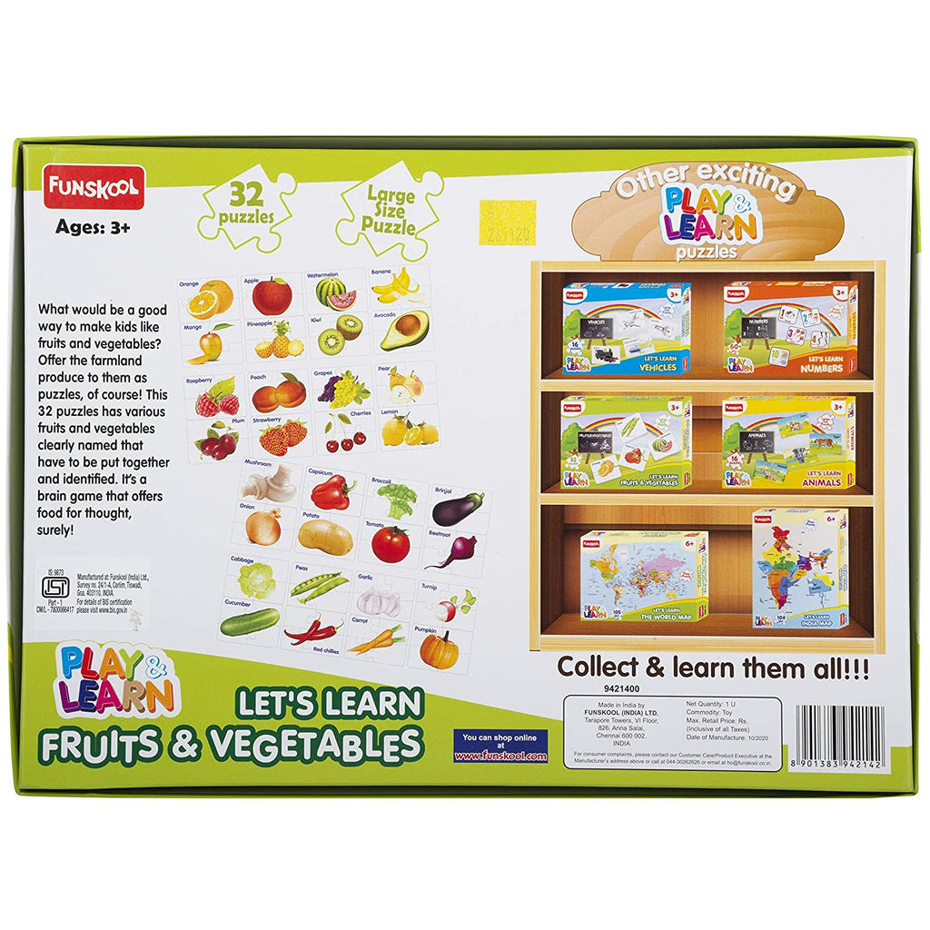 Funskool Fruits & Vegetables Age 3+