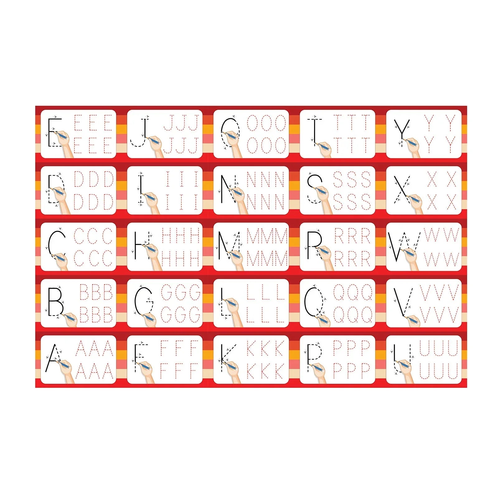 Funskool 2-in-1 Alphabet Play & Learn Flash Cards Multicolor Age- 3 ...