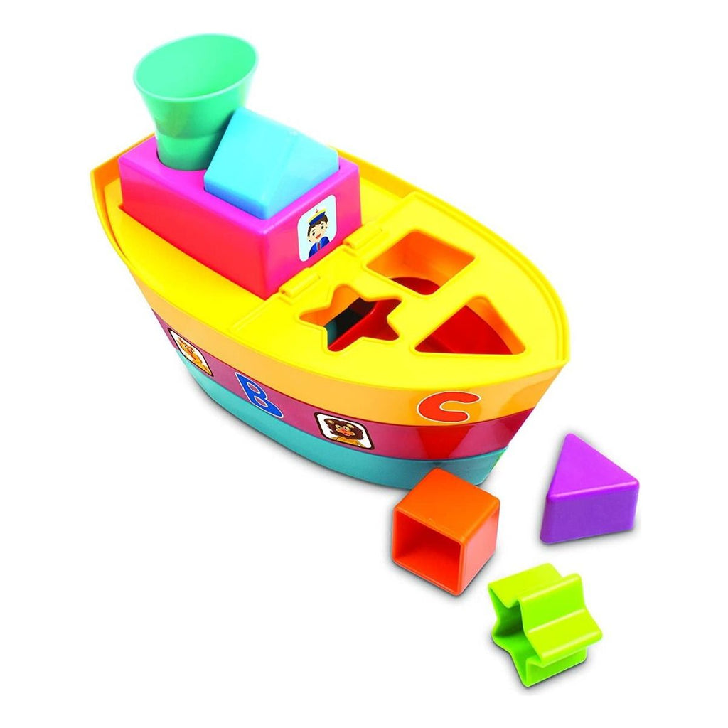Funskool 4 in 1 Fun Stack, Sort & Push Boat Multicolor Age- 12 Months & Above