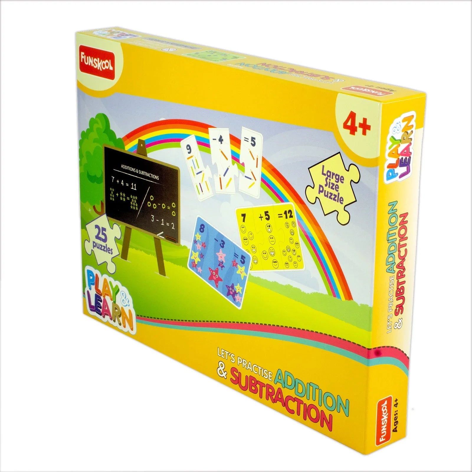 Funskool Addition & Subtraction Learning Puzzles Multicolor Age- 3 ...