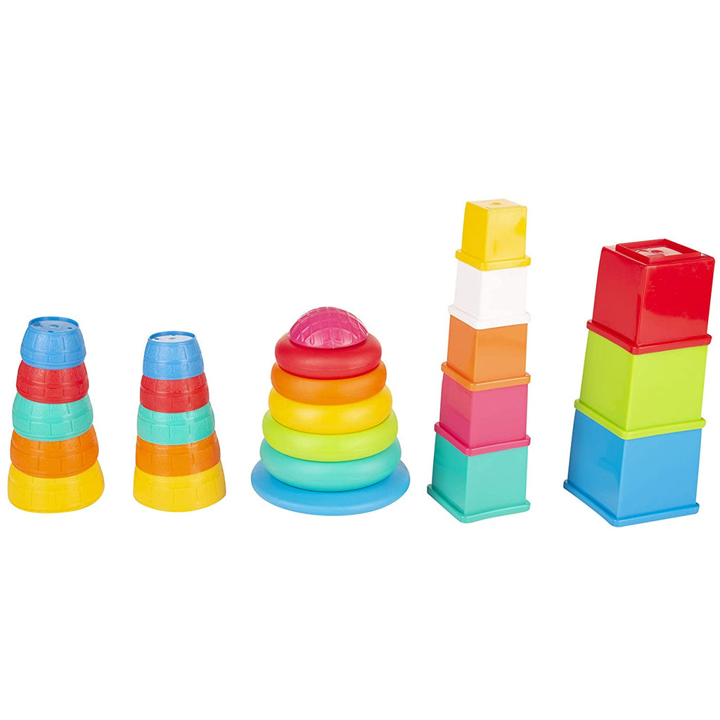 Funskool Giggles 3-In-1 Stack N' Nest Toy Set Multicolor Age- 6 Months & Above
