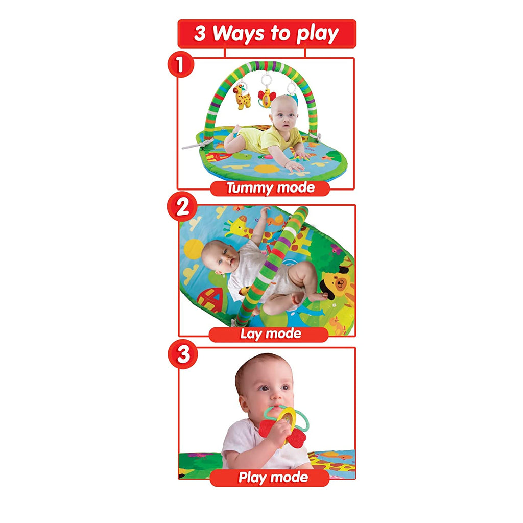 Funskool Giggles 3 In 1 Deluxe Playgym Multicolor Age- 2 Months & Above