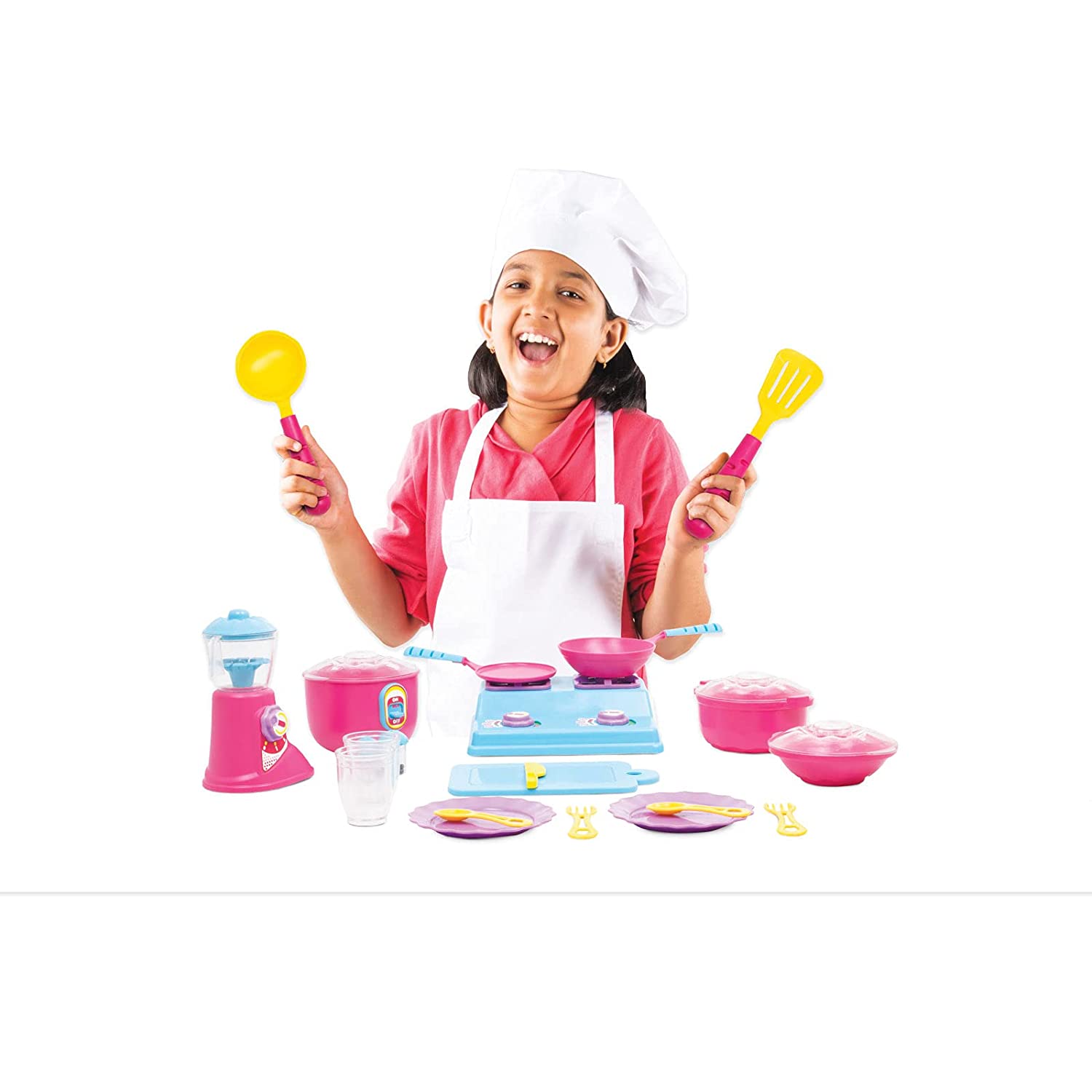 Funskool Giggles Complete Kitchen Set 29 Pieces Multicolor Age