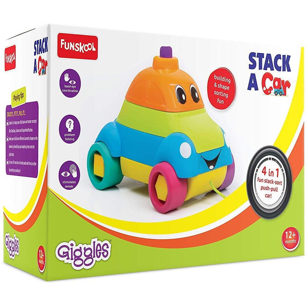 Funskool Giggles Stack a Car Multicolor Age- 6 Months & Above