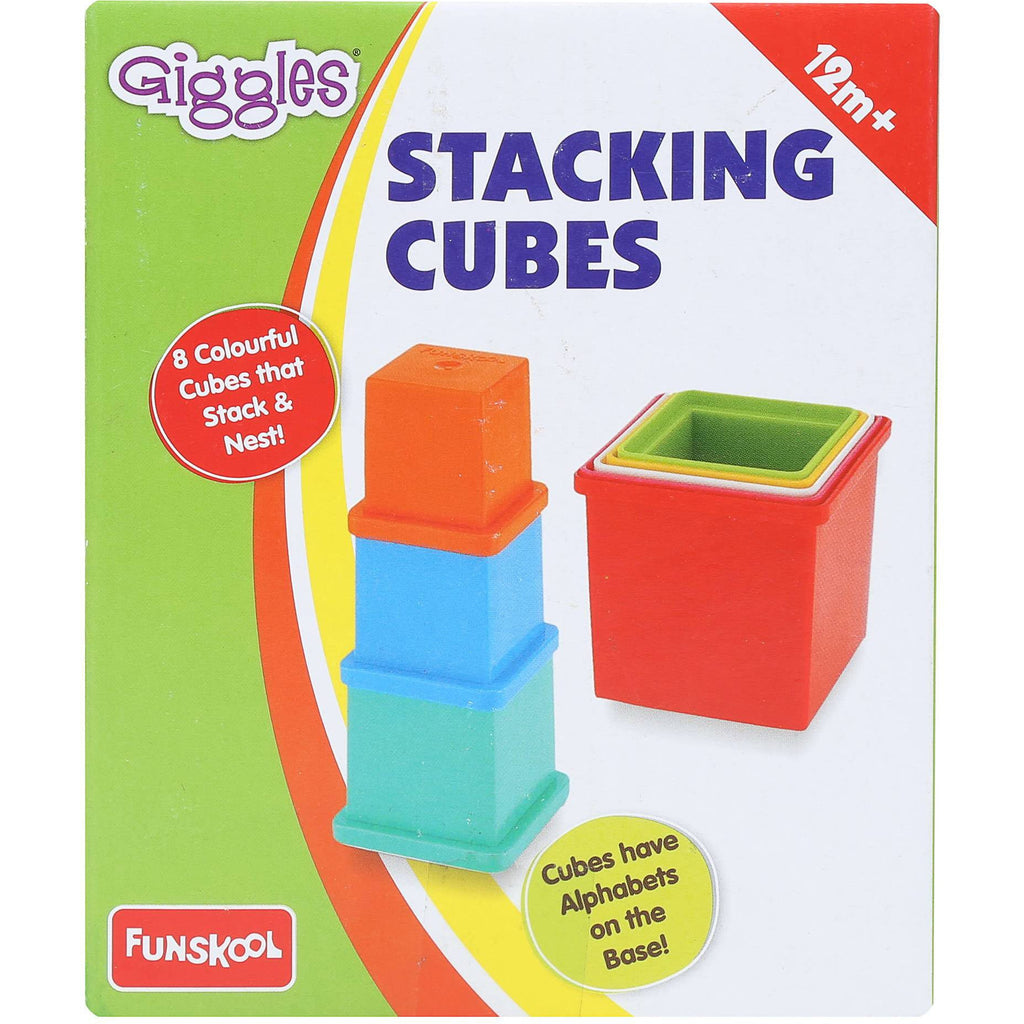 Funskool Giggles Stacking 8 Cubes Multicolor Age- 12 Months & Above