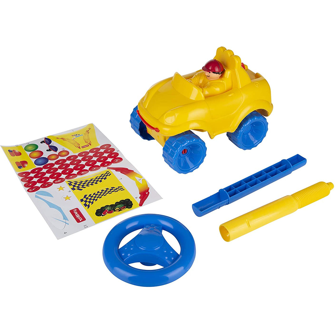Funskool Giggles Walk N Drive Truck Yellow/Blue Age- 18 Months