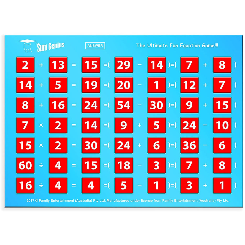 Funskool Sum Genius Board Game Multicolor Age- 4 Years & Above