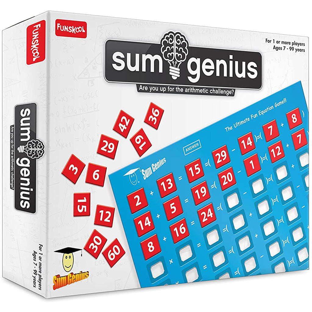 Funskool Sum Genius Board Game Multicolor Age- 4 Years & Above