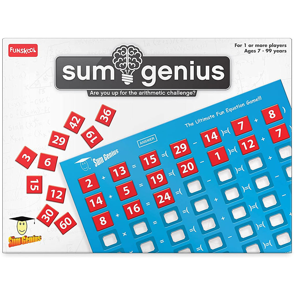 Funskool Sum Genius Board Game Multicolor Age- 4 Years & Above