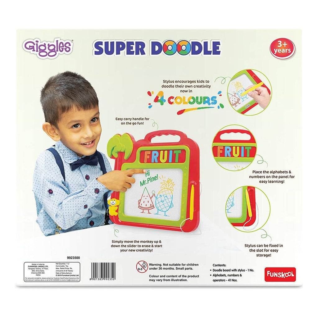 Funskool Super Doodle Writing Board Multicolor Age- 18 Months & Above
