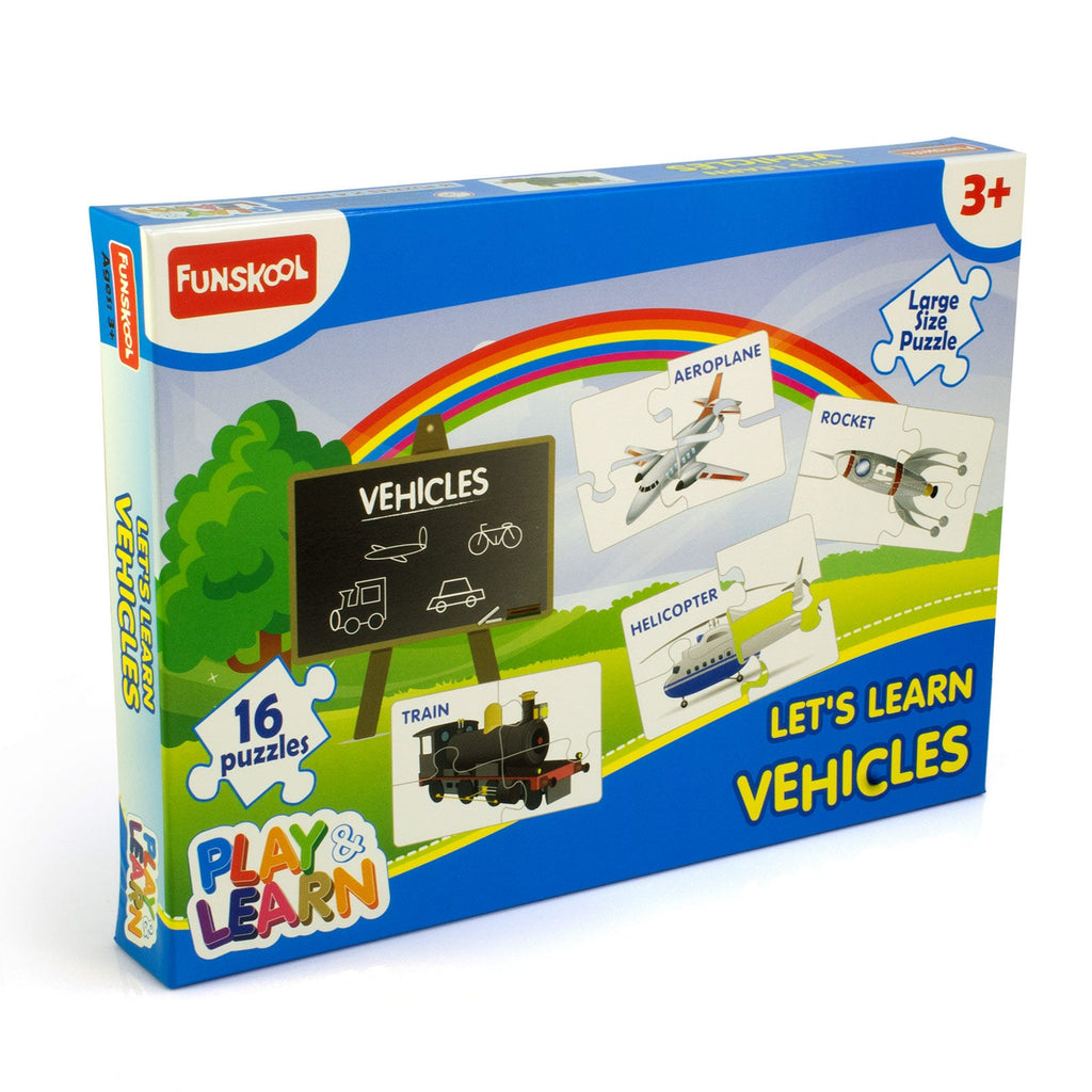 Funskool Vehicles Learning Puzzles Multicolor Age- 3 Years & Above