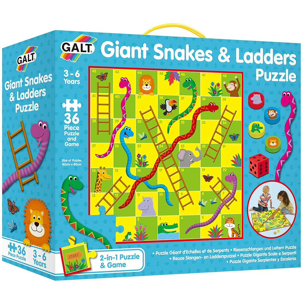 Galt Giant Snakes & Ladders Puzzle 3Y+