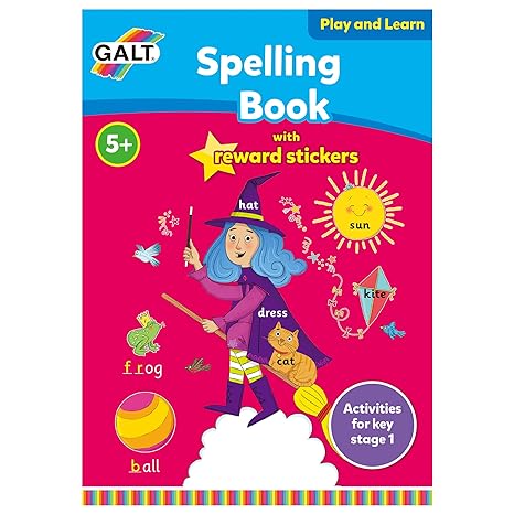 Galt Play & Learn Spelling Book With Reward Stickers Age- 3 Years & Above
