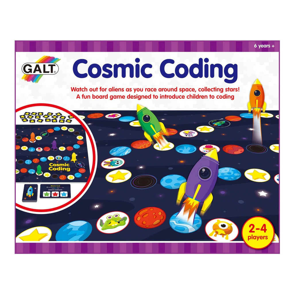 Galt Science Kits with Cosmic Coding Rocket around outer space collecting stars\ Multicolor Age-6 Years & Above