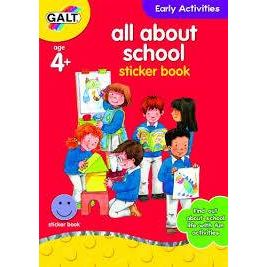 Galt Toys All About School Sticker Book  Age- 4 Years & Above