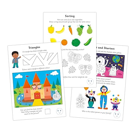 Galt Toys Colour, Shapes and Sizes Learning Book  Age- 3 Years & Above