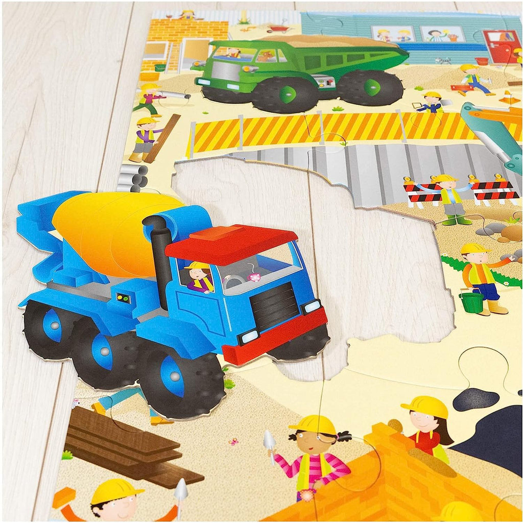 Galt Toys Construction Site Floor Puzzle   30pc Age  3 Years & Above