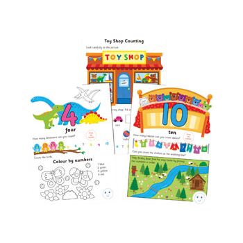 Galt Toys Counting Sticker & Learning Book Age- 3 Years & Above