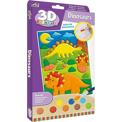 Galt Toys Dinosaurs 3D Paint It Activity Set Age- 4 Years & Above