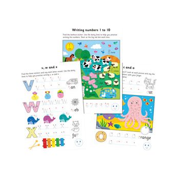 Galt Toys First Writing Sticker & Learning Book Age- 3 Years & Above