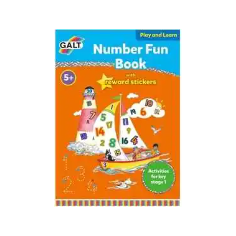 Galt Toys Home Learning Number Book With Reward Stickers Age- 3 Years & Above