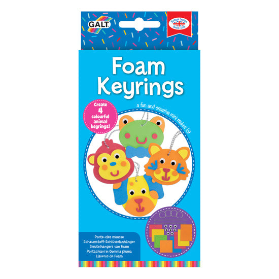 Galt Toys Mini Makes Foam Keyrings Activity Kit Age- 5 Years & Above