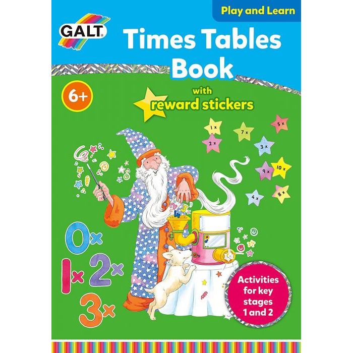 Galt Toys Play And Learn Times Tables With Reward Stickers Book Age- 6 Years & Above