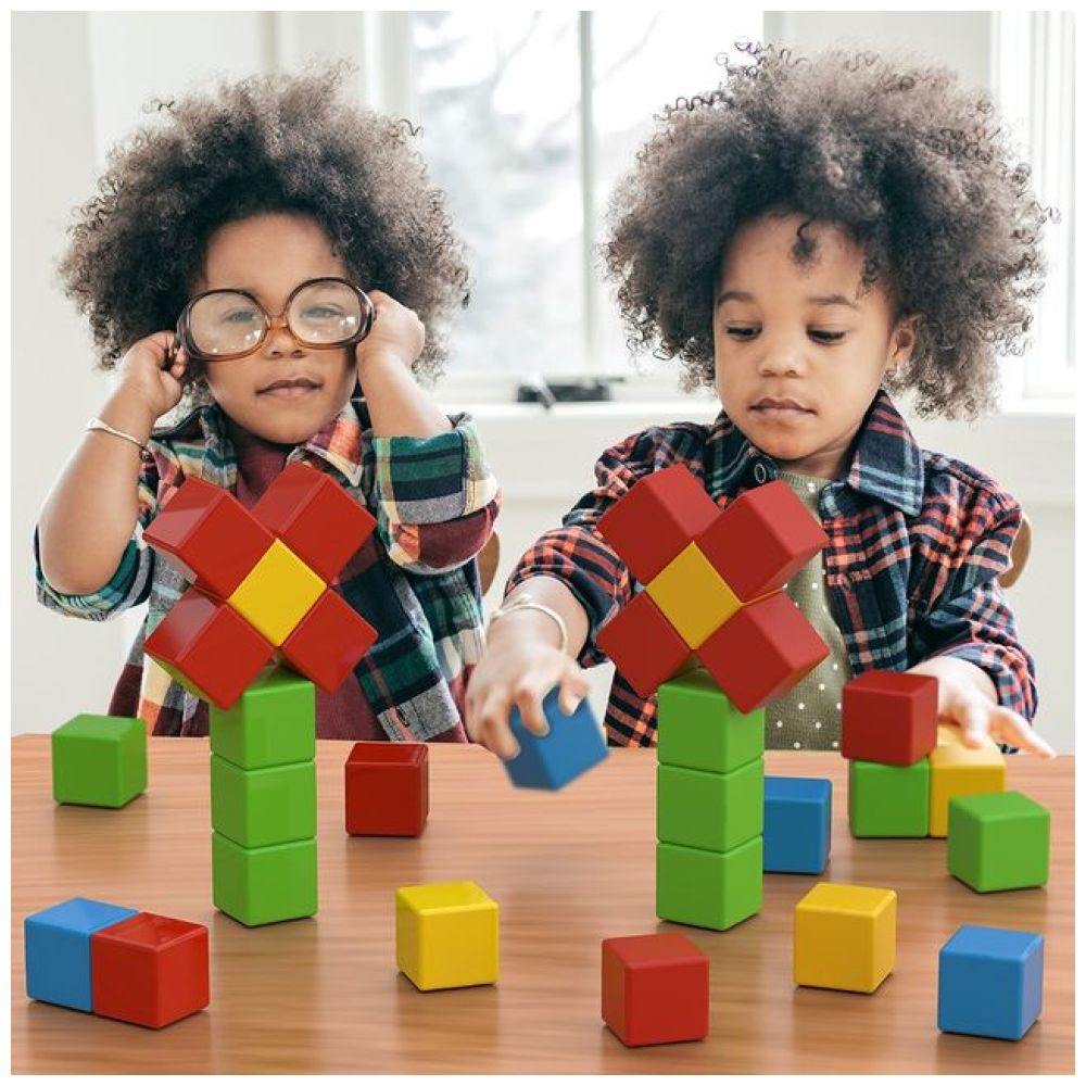 Geomag Magicube Full Color Recycled Crystal Set of 24 Multicolor Age- 12 Months & Above