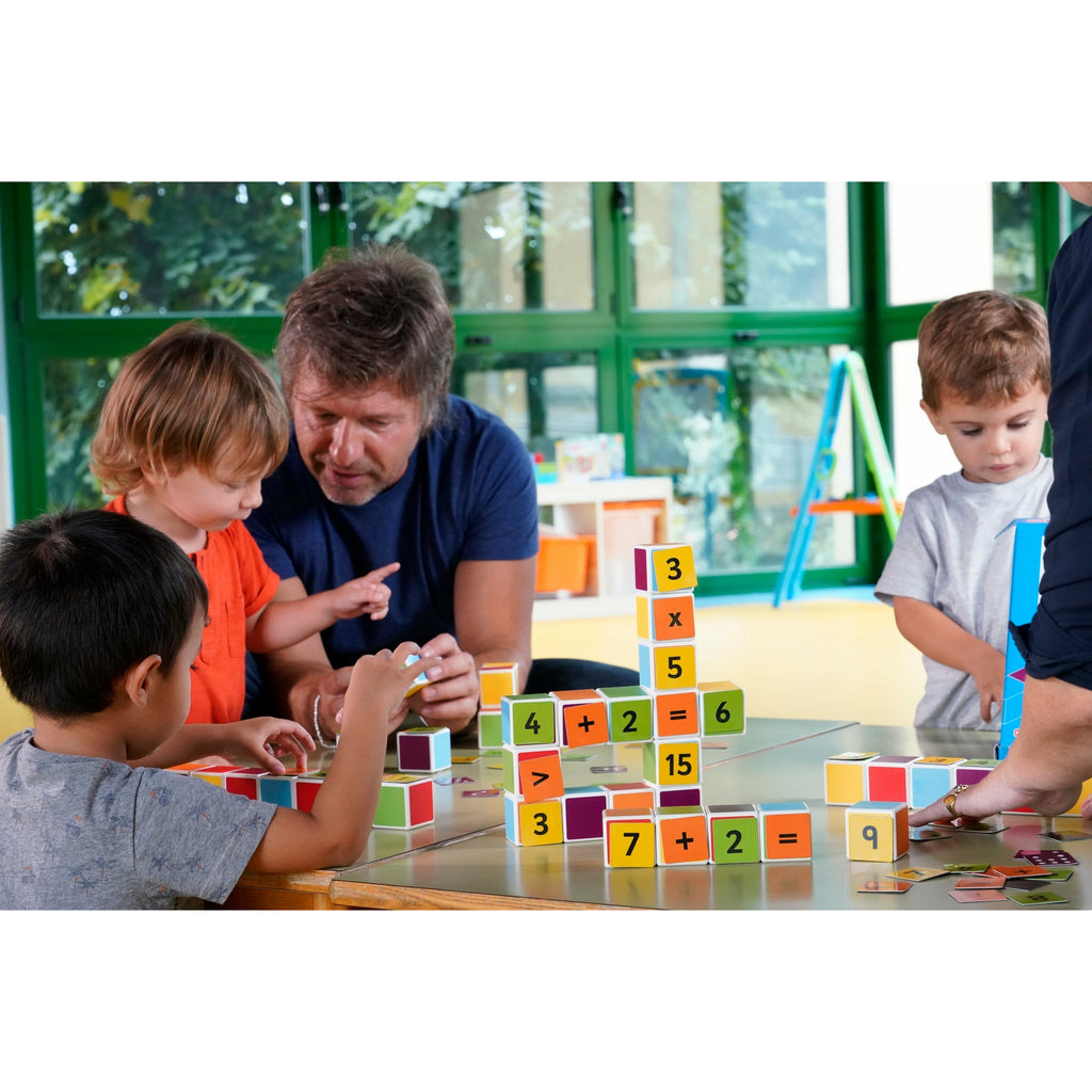 Geomag Magicube Maths Building Blocks (10 Magic Cubes+ 45 Clips) Multicolor Age-3 Years & Above