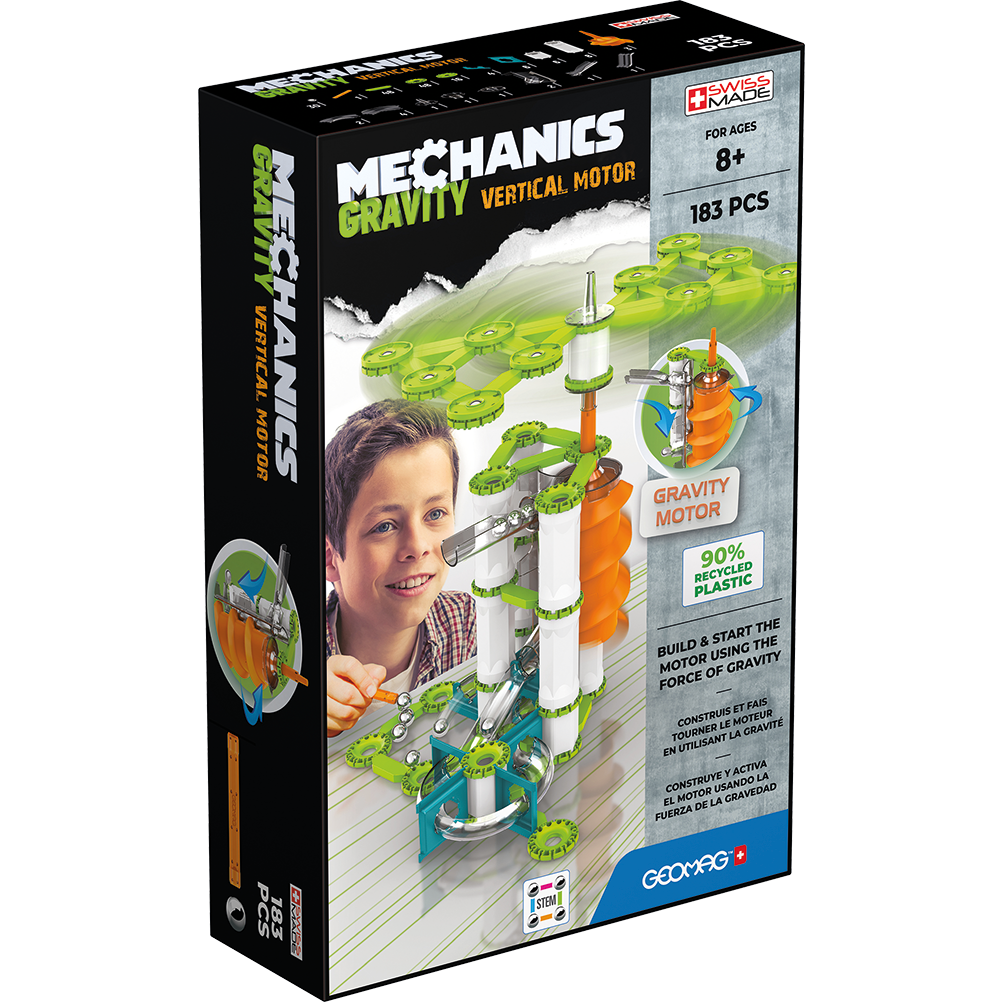 Geomag Mechanics Gravity Vertical Motor (183 Pieces) Multicolor Age-8 Years & Above