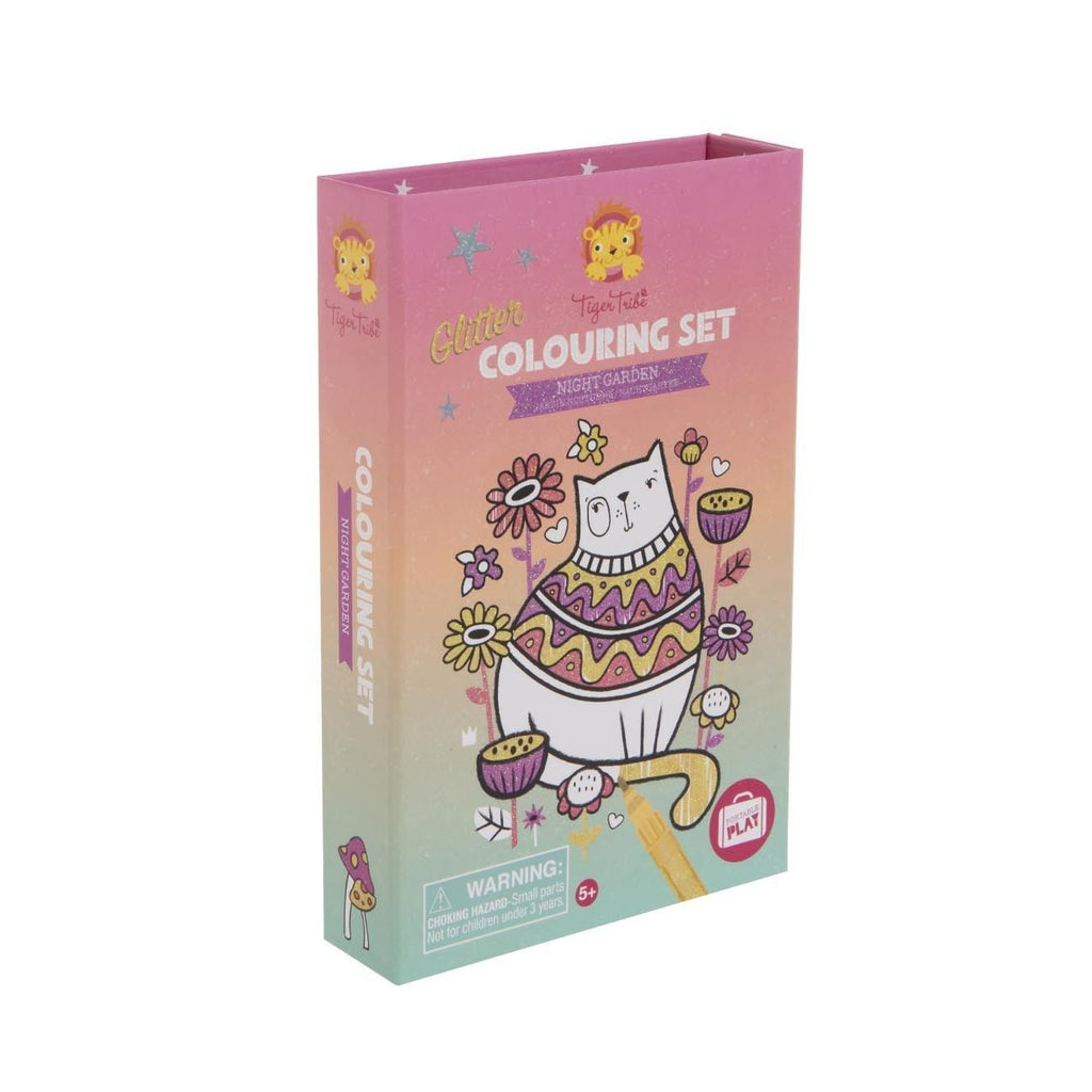 Tiger Tribe Glitter Colouring Set - Night Garden Age 5Y+
