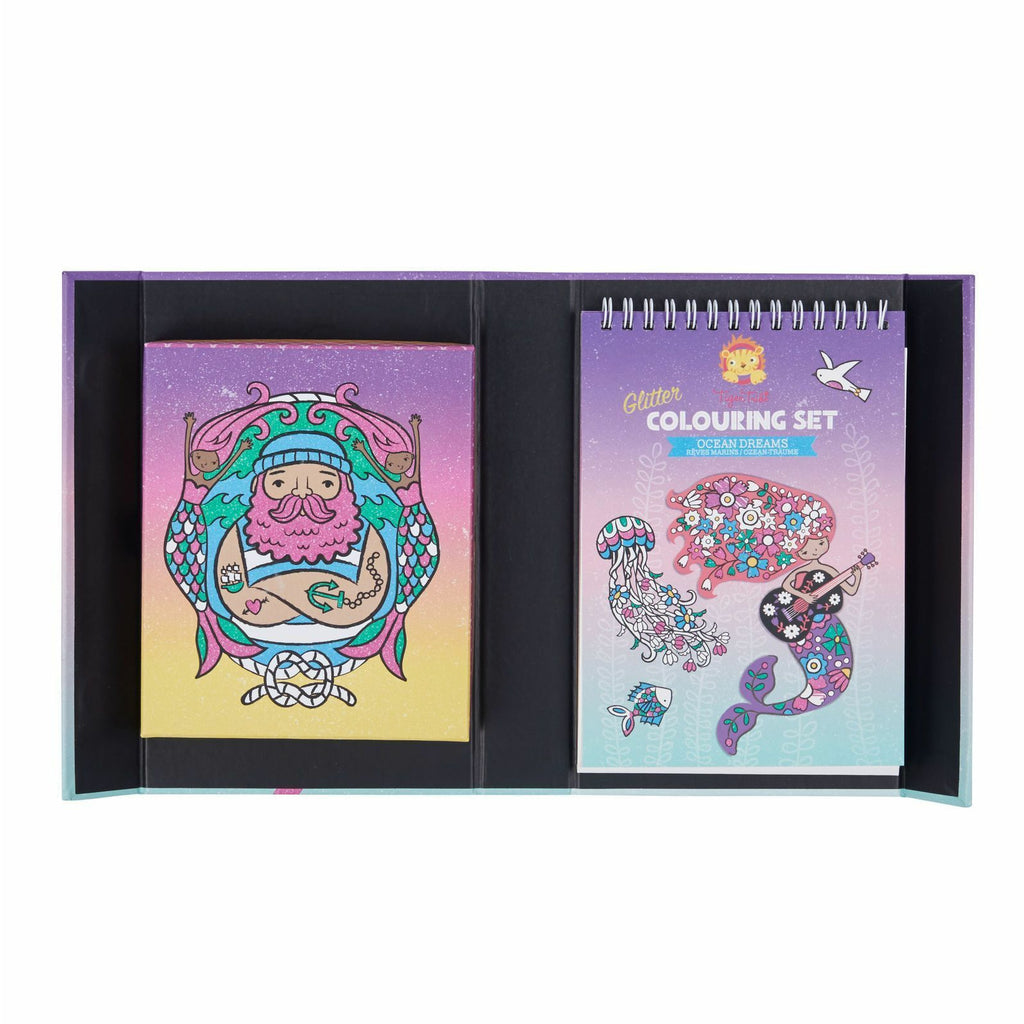 Tiger Tribe Glitter Colouring Set Ocean Dreams Age 5Y+