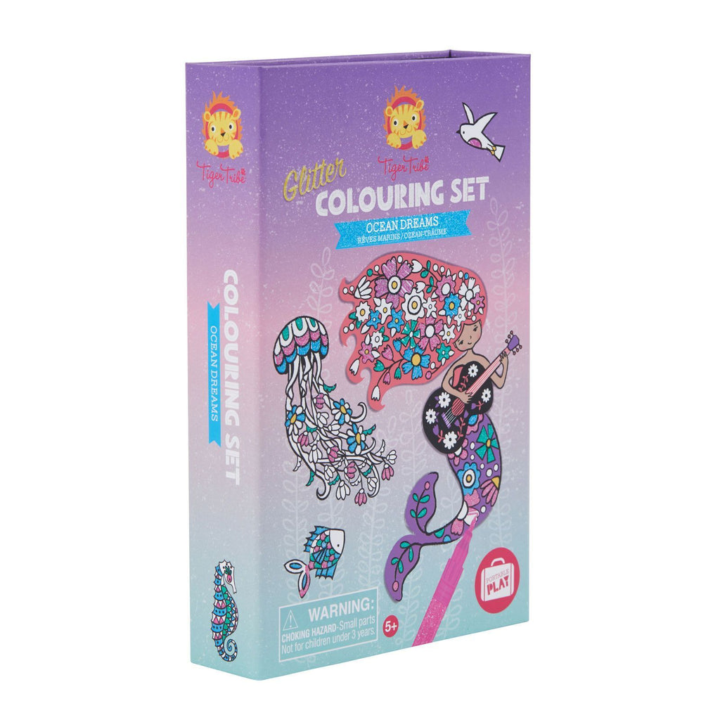 Tiger Tribe Glitter Colouring Set Ocean Dreams Age 5Y+