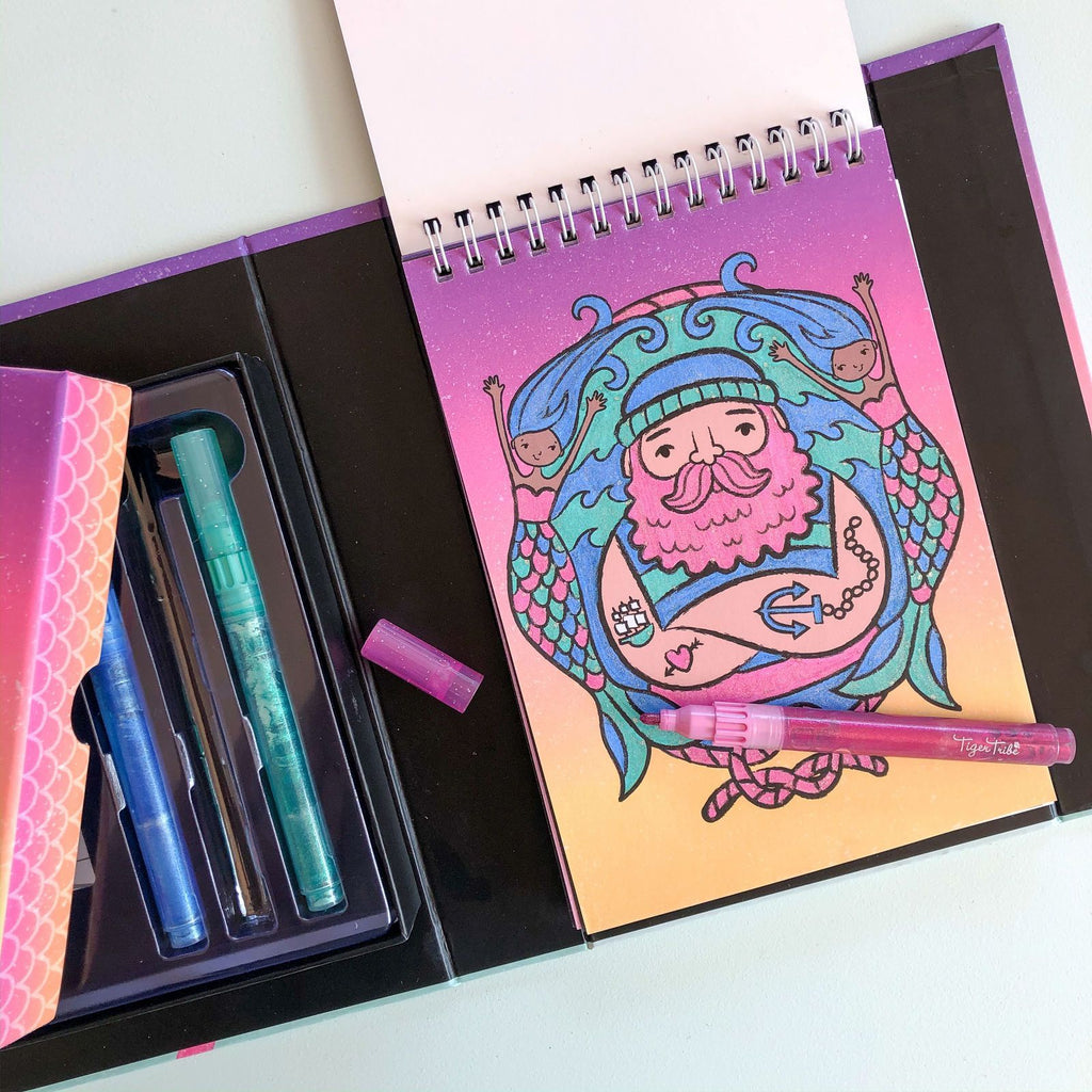 Tiger Tribe Glitter Colouring Set Ocean Dreams Age 5Y+