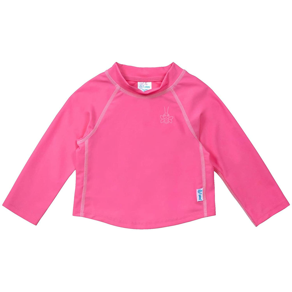 Green Sprouts Long Sleeve Rashguard Shirt Hot Pink 6M+