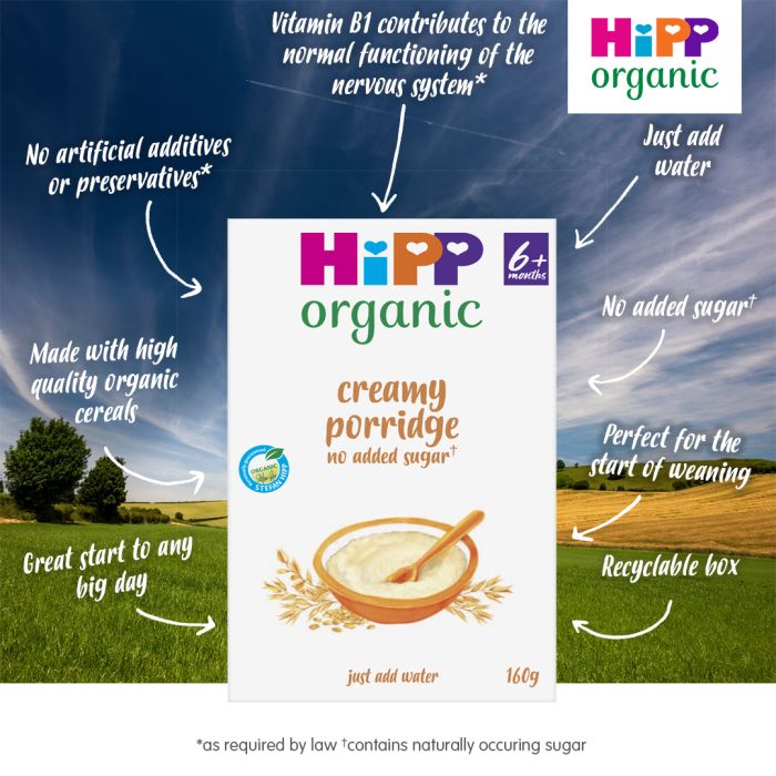 HiPP Organic Creamy Porridge 160g 6m+