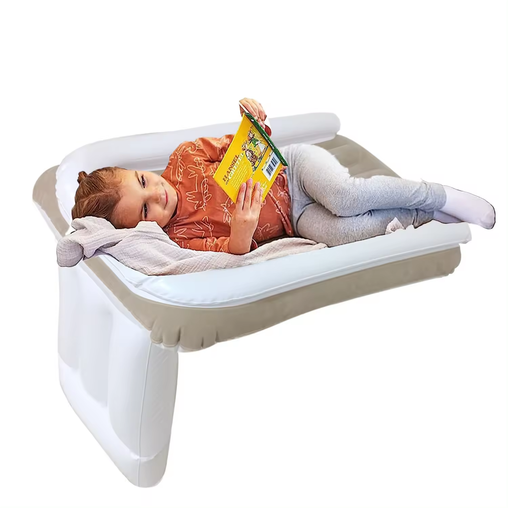 Pibi Inflatable Travel Baby Bed (80 x 80 cm) with Pump Set of 4 Age- Newborn upto 4 Years (holds upto 40 Kg)