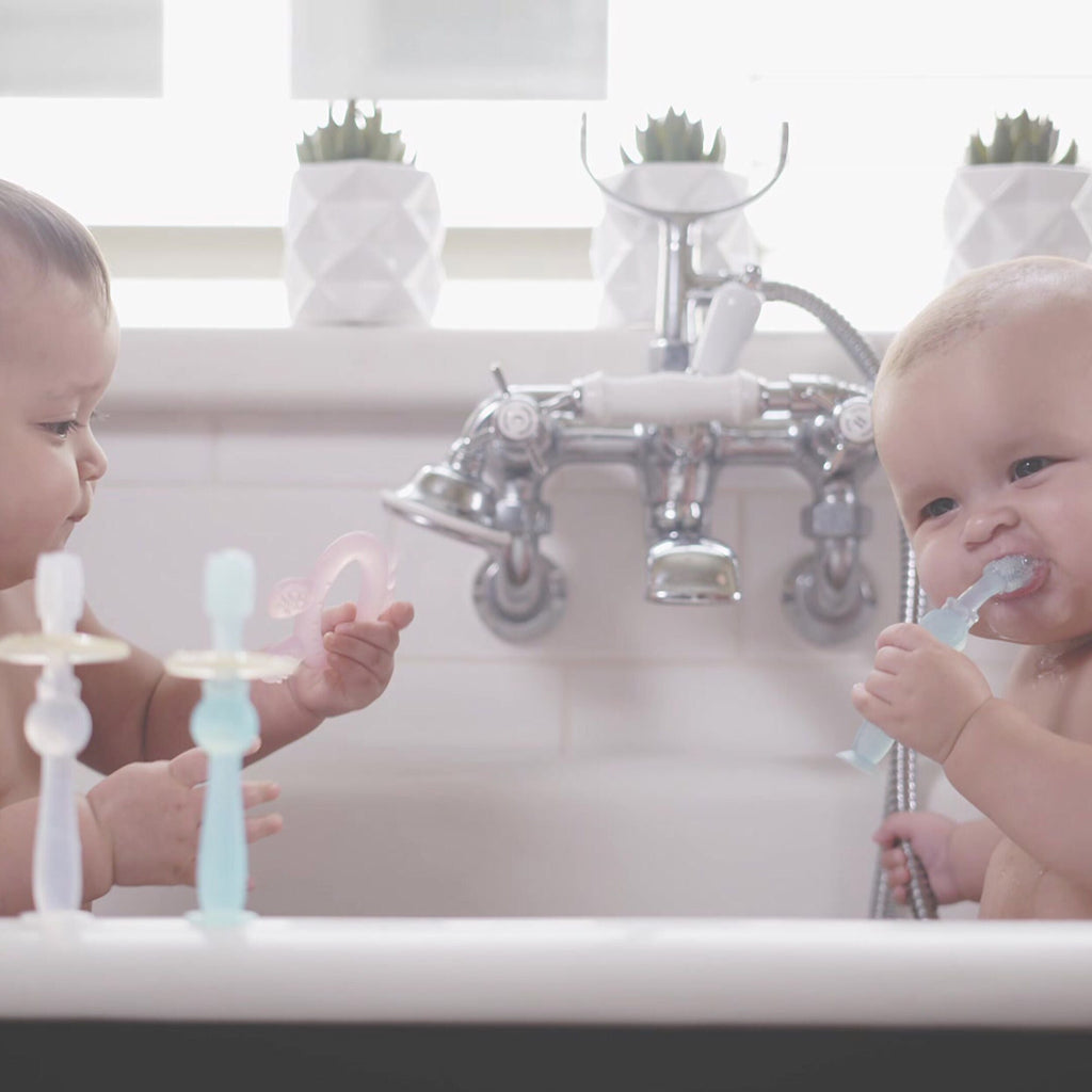 Haakaa 360° Silicone Toothbrush Blue Age-6 Months & Above