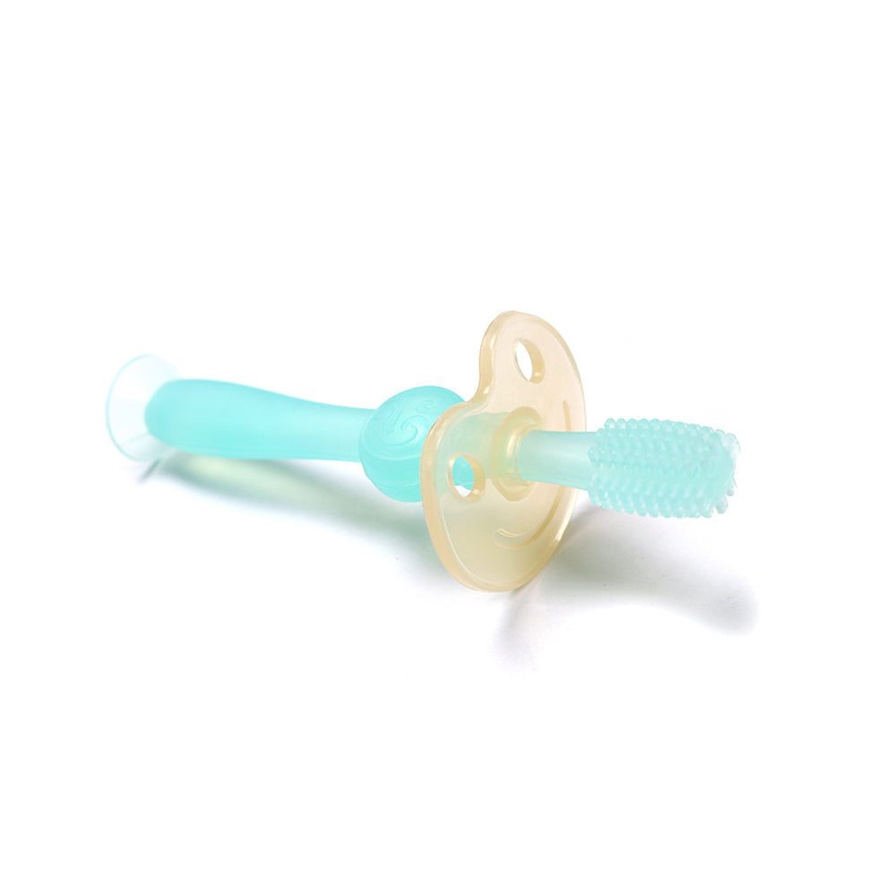 Haakaa 360° Silicone Toothbrush Blue Age-6 Months & Above